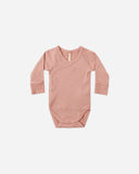Quincy Mae Side Snap Bodysuit ~ Pink