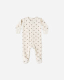 Quincy Mae Hidden Snap Footie ~ Holly Berry