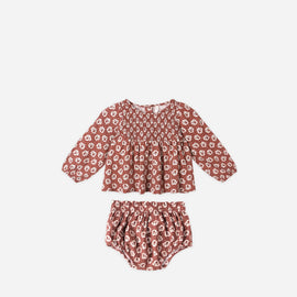 Rylee + Cru Sophia Top + Bloomer Set ~ Ruby Fleur