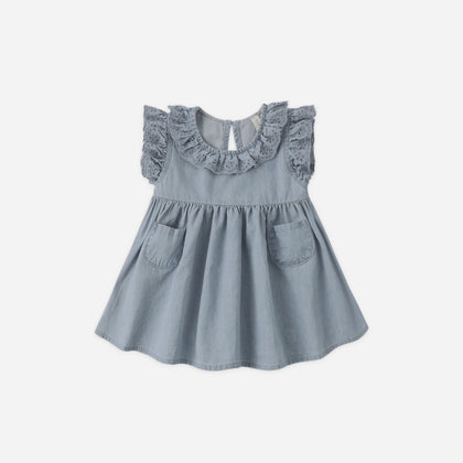 Quincy Mae Sophie Dress ~ Chambray