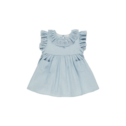 Quincy Mae Sophie Dress ~ Chambray