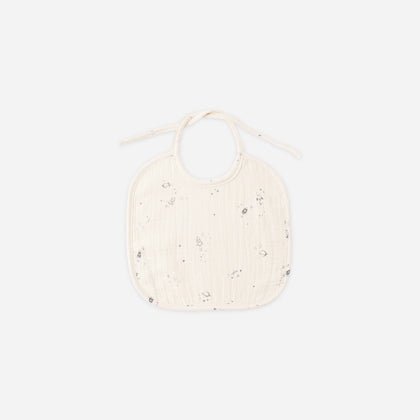 Quincy Mae Woven Tie Bib ~ Space
