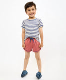 Oso & Me Willie Kid T-Shirt ~ Navy Sport Stripe