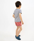 Oso & Me Willie Kid T-Shirt ~ Navy Sport Stripe