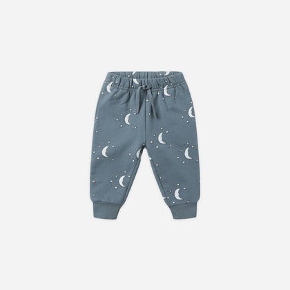 Quincy Mae Relaxed Fleece Sweatpant ~ Silver Moons