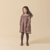 Lali Belle Dress ~ Brown Block Print