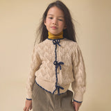 Lali Moss Bow Cardigan - Ivory