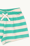 Tiny Cottons Stripes Short ~ Light Cream & Emerald