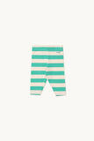 Tiny Cottons Stripes Baby leggings ~ Light Cream & Emerald