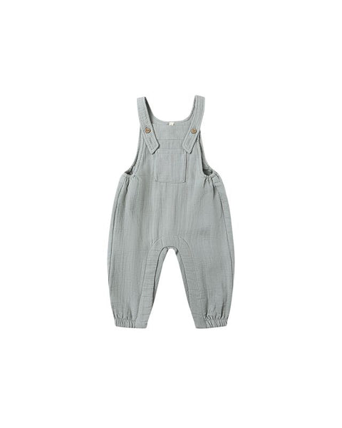 Quincy Mae Baby Overalls ~ Steel Blue