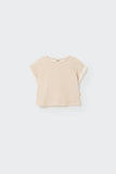 Cozmo Striped Gauze Baby Top ~ Coffee