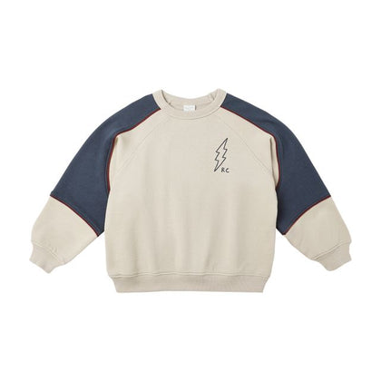 Rylee + Cru Paneled Sweatshirt ~ Stone