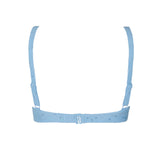 Minnow Woman Blue Eyelet Bikini Top