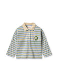 Floss Conrad Polo ~ Green/Blue Stripe