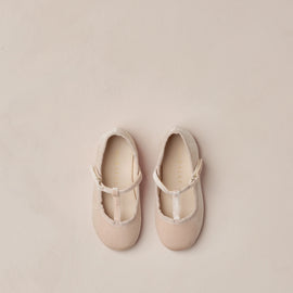 Noralee T- Strap Ballet Flats ~ Rose