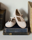 Noralee T- Strap Ballet Flats ~ Rose