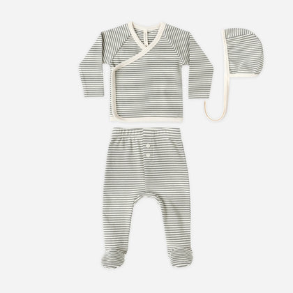 Quincy Mae Take Home Set ~ Forest Stripe