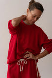 Donni Eco-Terryneck Crewneck ~ Bell Pepper