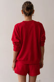 Donni Eco-Terryneck Crewneck ~ Bell Pepper