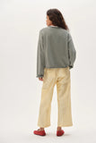DONNI Taffeta Drawstring Cargo Pant Butter Gingham