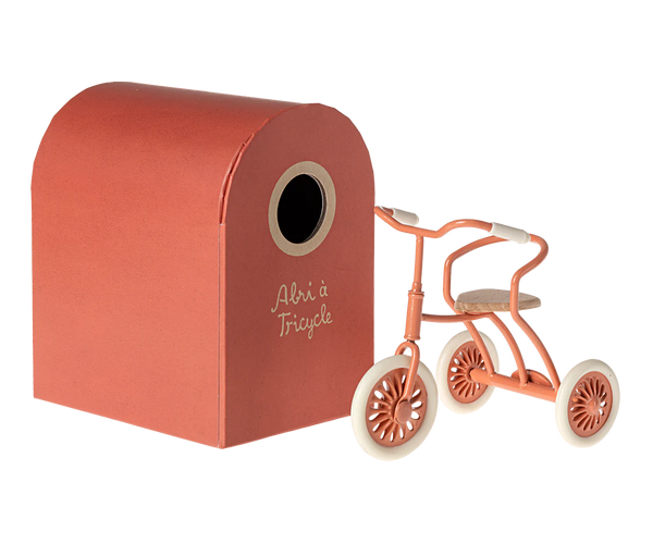 Maileg Mouse Abri à Tricycle ~ Coral