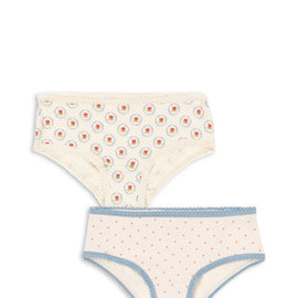 Konges 2 Pack Girl Underwear ~ Pirouette Dot/Mirage
