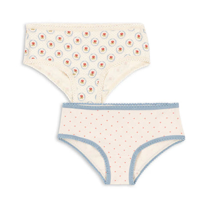 Konges 2 Pack Girl Underwear ~ Pirouette Dot/Mirage