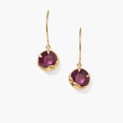 Chan Luu Crystal Earrings ~ Amethyst