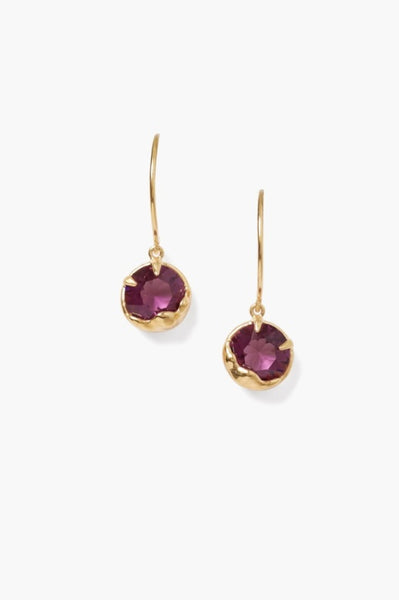 Chan Luu Crystal Earrings ~ Amethyst