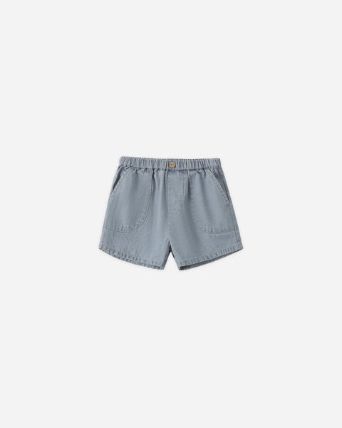 Quincy Mae Utility Short ~ Chambray