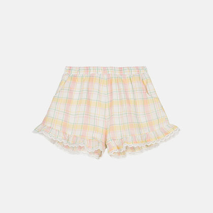 Louise Misha Vallaloid Shorts- Yellow Pistachio Ch