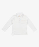 Oso & Me Parker Polo ~ Vanilla Piping
