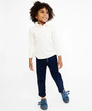 Oso & Me Parker Polo ~ Vanilla Piping