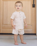 Quincy Mae Woven Short ~ Vintage Stripe