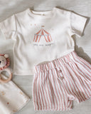 Quincy Mae Woven Short ~ Vintage Stripe