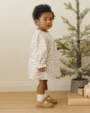 Quincy Mae V Smocked Dress ~ Winter Ditsy