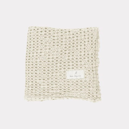 Bebe Organic Waffle Blanket ~ Natural