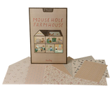 Maileg Mouse hole Farmhouse Wallpaper