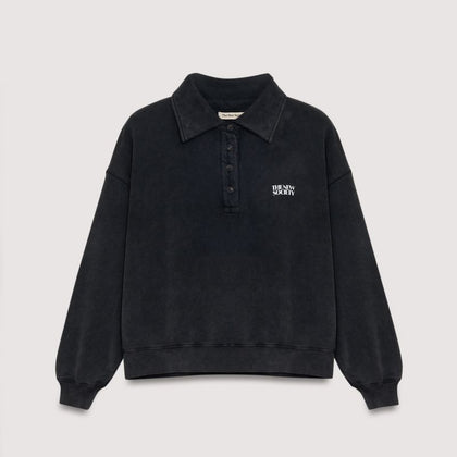 New Society Valeria Woman Polo ~ Washed Grey