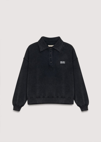 New Society Valeria Woman Polo ~ Washed Grey
