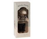 Maileg Dad Winter Mouse w/Ski Set ~ Blue