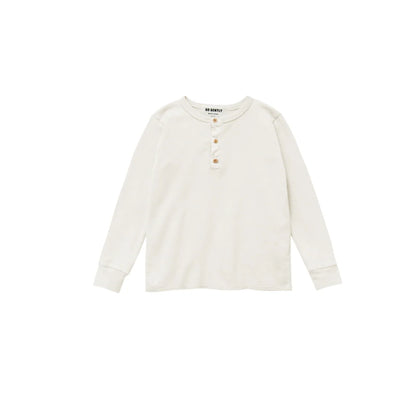 Go Gently Organic Long John Henley ~ Natural
