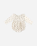 Quincy Mae Wendy Romper ~ Holly Berry