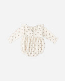 Quincy Mae Wendy Romper ~ Holly Berry