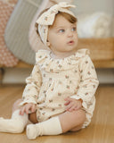 Quincy Mae Wendy Romper ~ Holly Berry