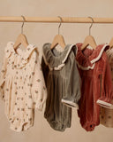 Quincy Mae Wendy Romper ~ Holly Berry