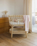 Quincy Mae Wrap Knit Footie ~ Heathered Natural