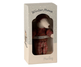 Maileg Big Sister Winter Mouse w/Ski Set ~ Rose