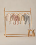 Quincy Mae Wrap Top + Footed Set ~ Ditsy
