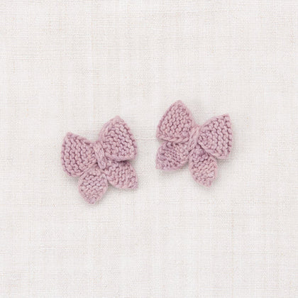 Misha & Puff Baby Puff Bow Set ~ Plum Petal